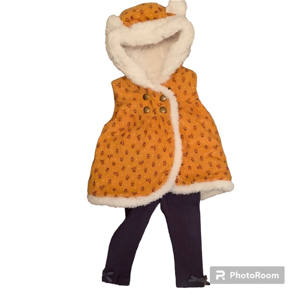 Aspen baby Puffy Winter vest with hoddie with matching pant